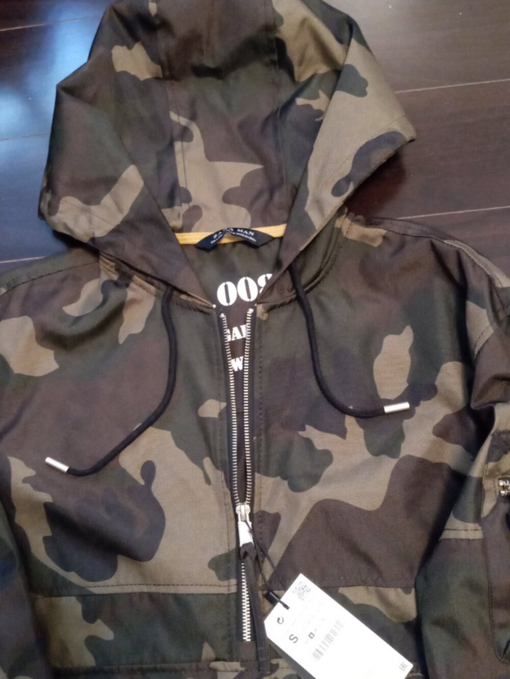 ZARA MENS HOODIE JACKET. BRAND NEW WITH TAGS. SIZE SMALL